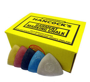 Hancocks Garment Marking Chalk - Assorted