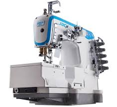 Jack JK W4D 01GBX - 3 Needle, Flat Bed Coverseam Machine